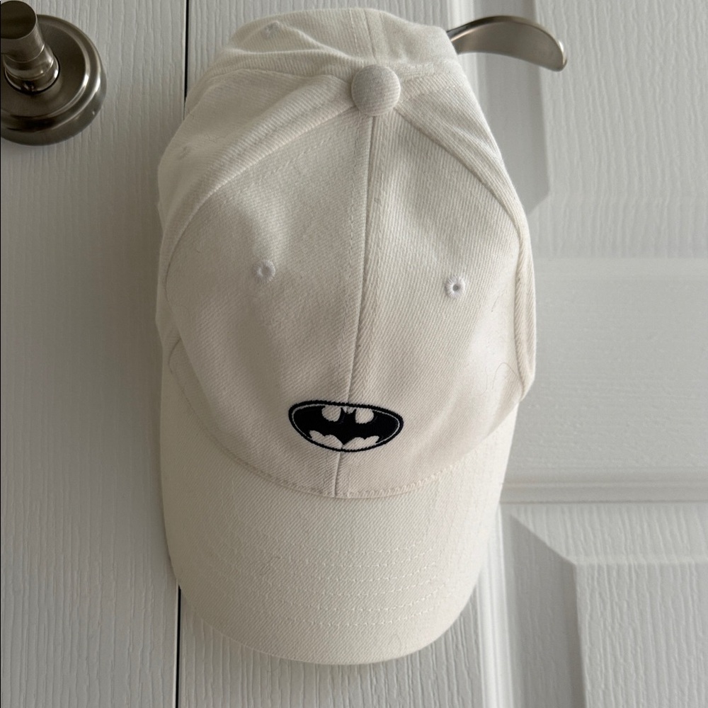 White Batman Cap
